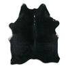 Black cowhide rug M