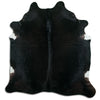 Black cowhide rug XXL