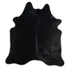 Black cowhide rug XL