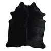 Black cowhide rug XL