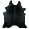 Black cowhide rug XL