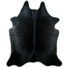 Black cowhide rug XXL