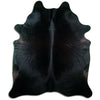 Black cowhide rug XXL