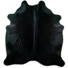 Black cowhide rug XL