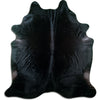 Black cowhide rug XL