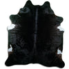 Black cowhide rug XL