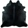 Black cowhide rug XL