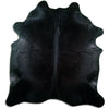 Black cowhide rug XXL