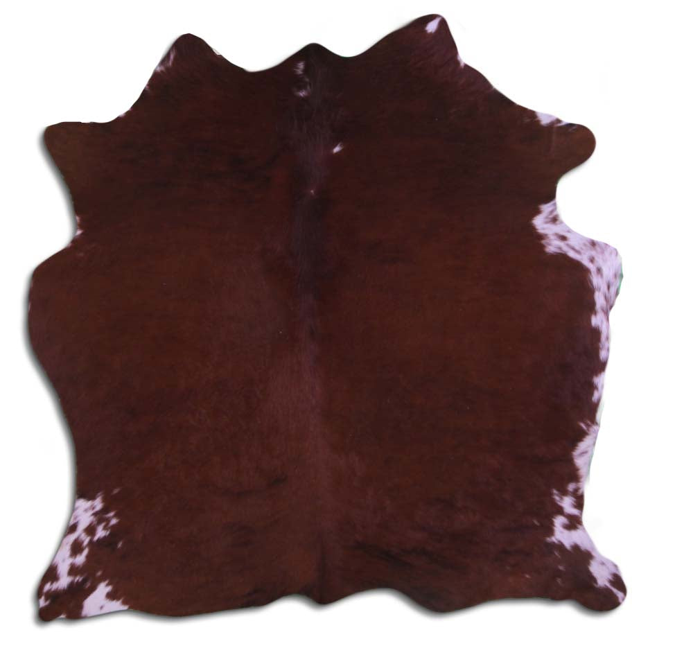 Hnědá hovězí kůže S