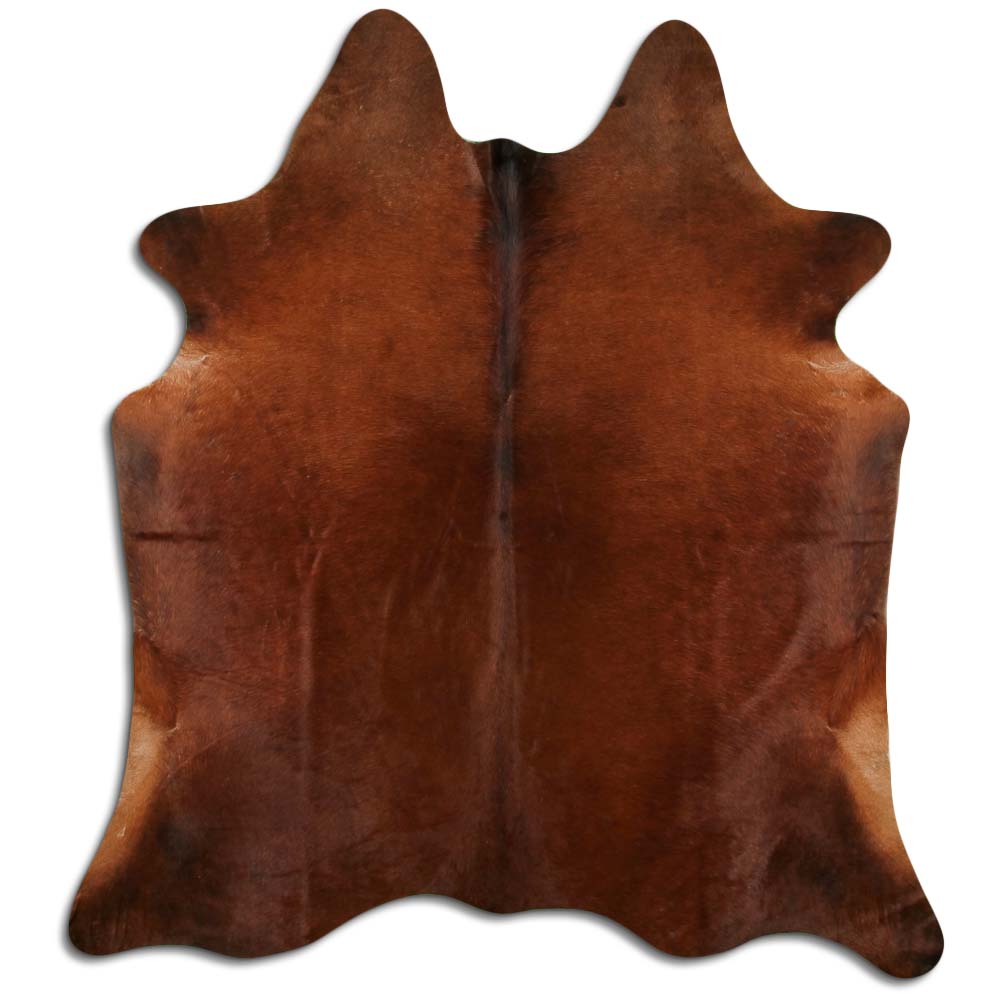 Rudas karvės kailis L