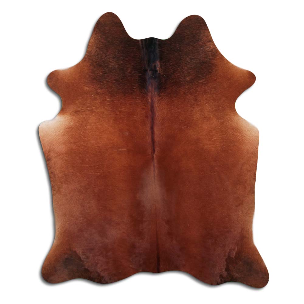 Rudas karvės kailis L