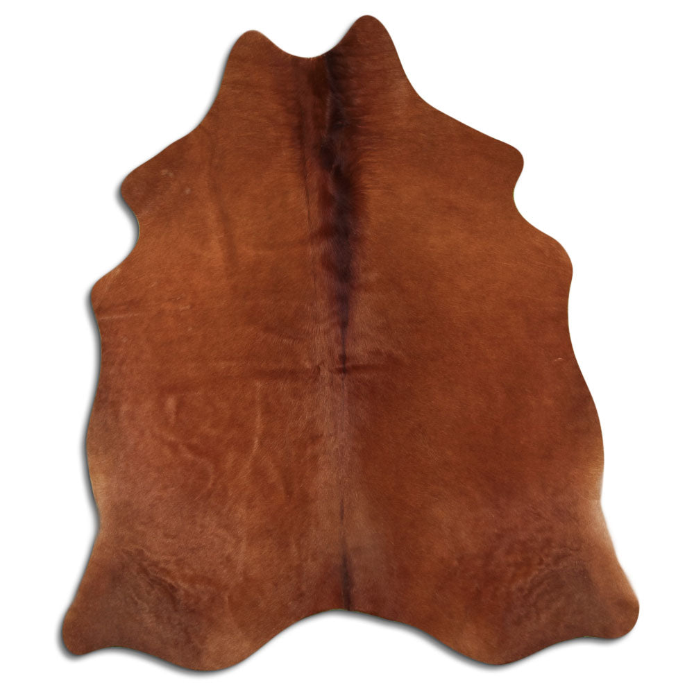 Rudas karvės kailis L