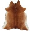 Brown cowhide rug XL