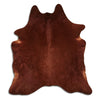 Brown cowhide rug L