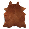 Brown cowhide rug L