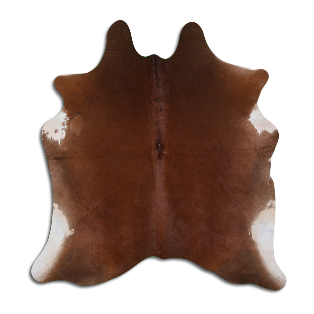 Hnědá hovězí kůže XL