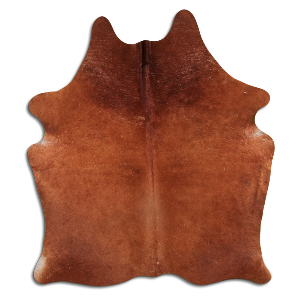 Hnědá hovězí kůže M