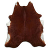 Brown cowhide rug XL