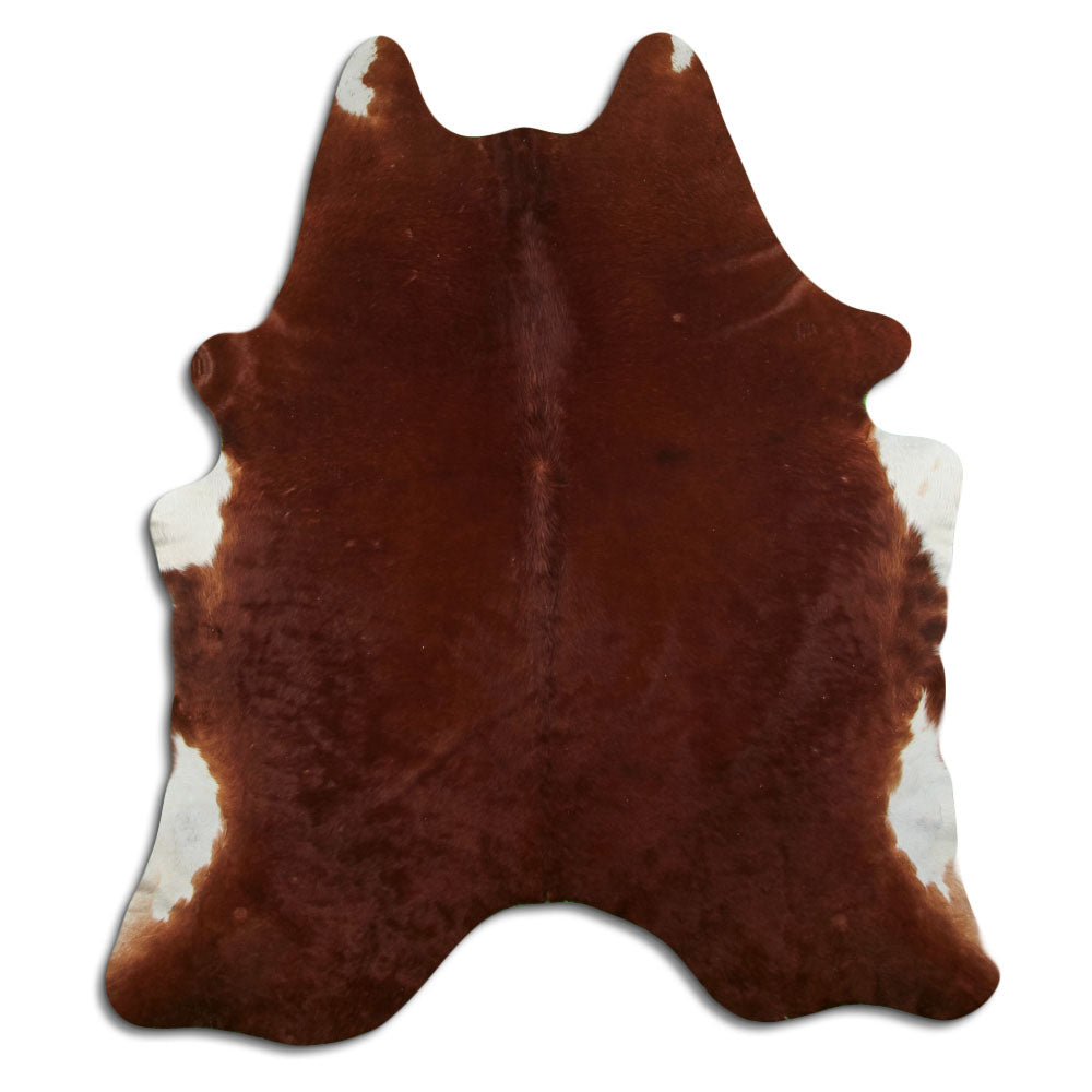 Brown cowhide rug XL