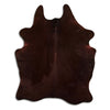 Brown cowhide rug L