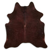Brown cowhide rug L