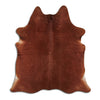 Brown cowhide rug L