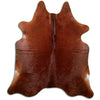 Brown cowhide rug L