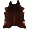 Brown cowhide rug XXL
