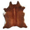 Brown cowhide rug XL