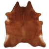 Brown cowhide rug XXL