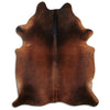 Brown cowhide rug XXL