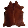 Brown cowhide rug L