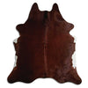 Brown cowhide rug XXL