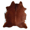 Brown cowhide rug XL
