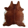 Brown cowhide rug XL