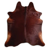Brown cowhide rug XXL