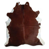 Brown cowhide rug XL