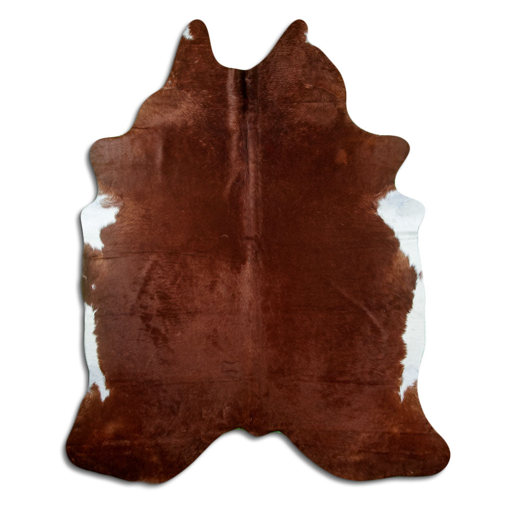 Brown cowhide rug XXL
