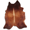 Brown cowhide rug XXXL