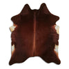 Brown cowhide rug XL