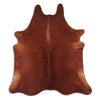 Brown cowhide rug XL