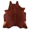 Brown cowhide rug XL