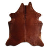 Brown cowhide rug XL