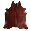 Brown cowhide rug XL