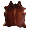 Brown cowhide rug XL