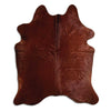 Brown cowhide rug XL