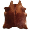 Brown cowhide rug XL