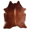 Brown cowhide rug XXL