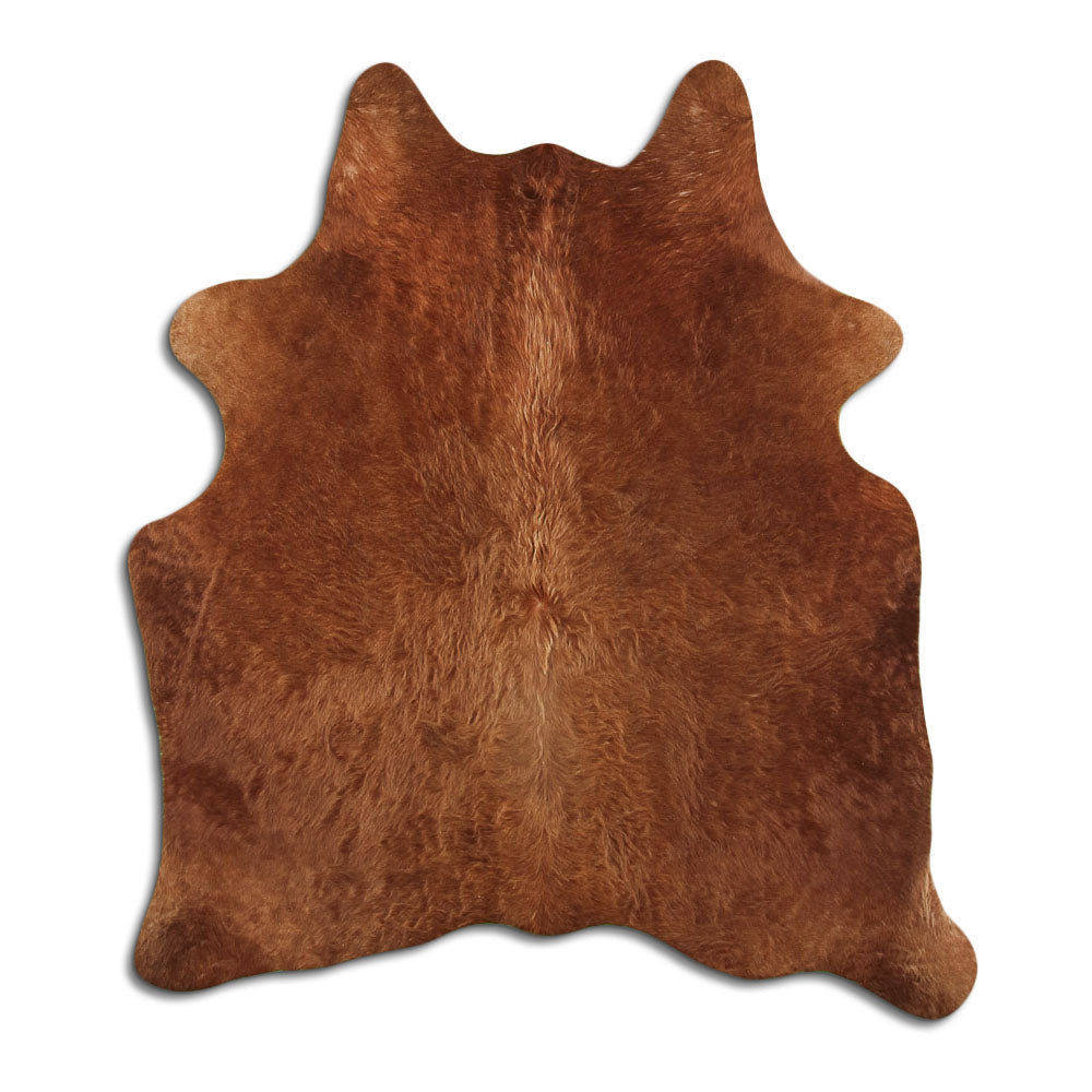 Hnědá hovězí kůže M