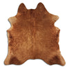 Brown cowhide rug L